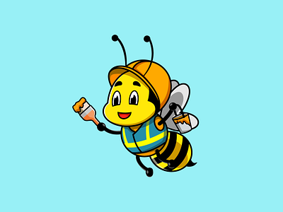 Buzz Honey Bee adorable lovely animation bee branding cartoon comic character design flat graphic illustration illustrative ilustrator isometry logo logo identity mascot minimal ui ux vector