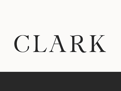 Clark logo restaurant wordmark