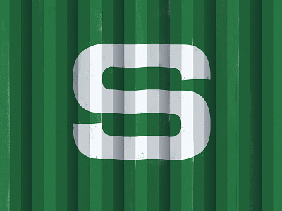 S CARGO bold cargo container letter s