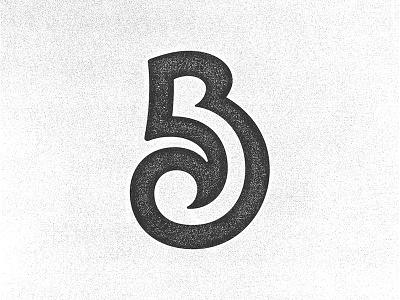 B glyph letter b logo