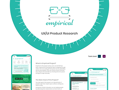 EMPIRICAL app branding design icon login screen logo minimal typography ui ux