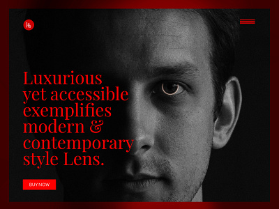 The Lens branding design flat graphic design minimal typography ui ux web website