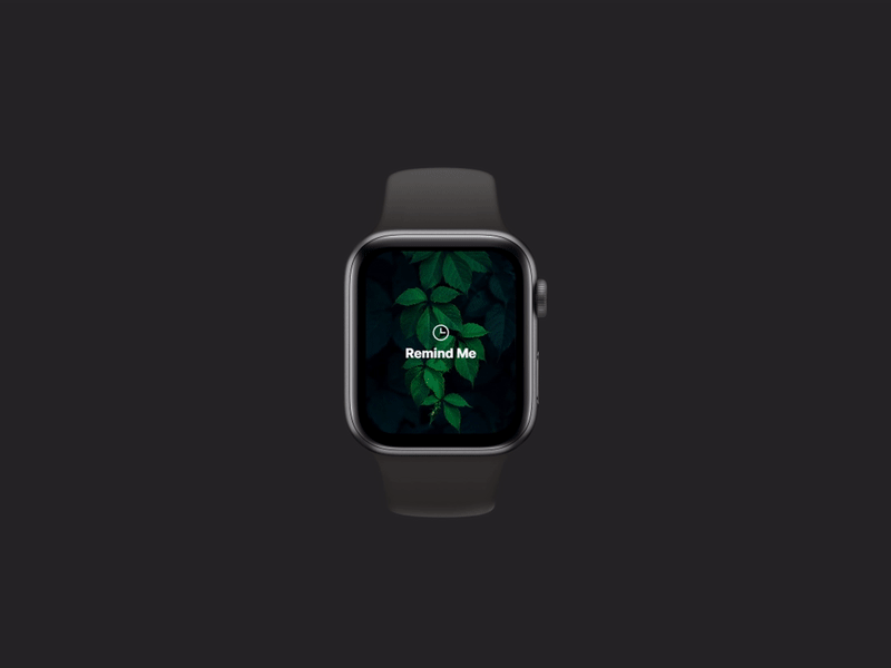 Reminder App - Apple Watch animation app design apple watch flat minimal product design ui ux website