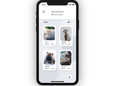 A sample app design for your pets