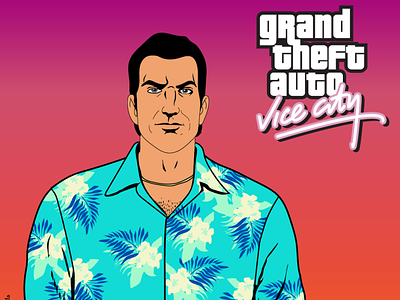 Tommy Vercetti - GTA Vice City by Dharam Lokhandwala on Dribbble
