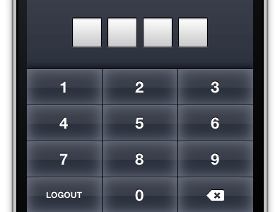 Passcode UI for Mobile Safari