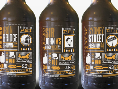 Gahan Labels beer freelance graphic design illustrator packaging personal project text typography