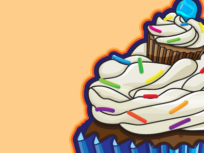 Cupcake cupcakes graphic design illustration tasty vector