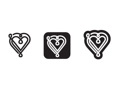 Valentines draft heart icon illustrator logo symbol valentines day vector