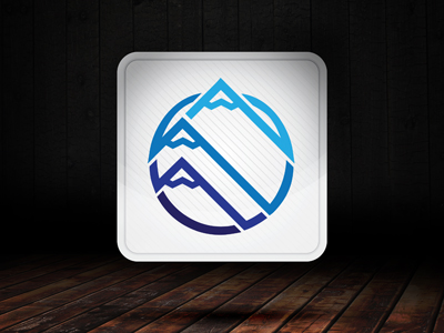 Mt Seymour App Icon app graphic design interface iphone mountains mt seymour snowboarding vancouver vector