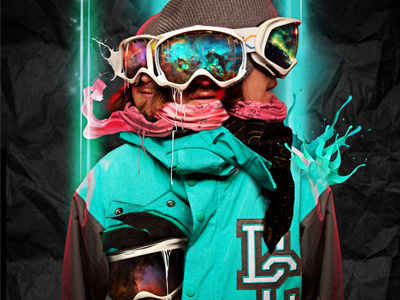 Self Portrait dc experiment graphic design oakley photo manipulation photoshop self portrait snowboarding