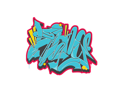 Pixelated Hip Hop blue graffiti hip hop illustration illustrator king red vector yellow