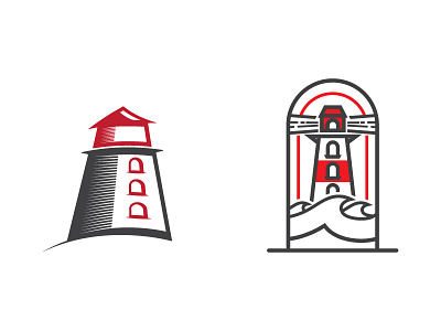 Lighthouses concept icon lighthouse logo wip