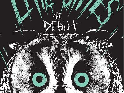 Owl Poster adobe band black and white. illustrator concept gig gig poster music owl poster