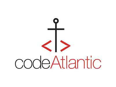CodeAtlantic anchor atlantic code coding east coast logo maritimes prince edward island vector workshops
