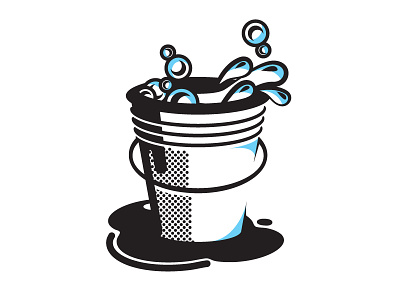 Bucket bucket concept design icon illustration illustrator logo pen tool reject vector water