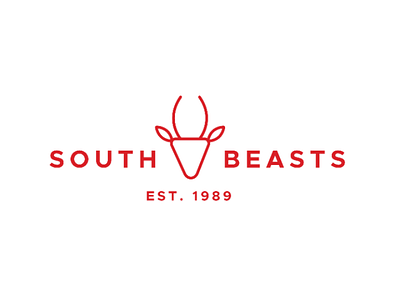 South Beasts antelope branding branding concept branding design branding identity daily logo dailylogochallenge design flat icon illustraion illustrator logo logo mark logodesign logotype minimal park logo symbol vector