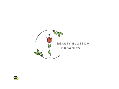 Beauty Blossom Organics adobe beauty logo brand brand identity branding creative design flat graphic design graphic designer illustration illustrator logo logo challenge logo design logo designer logos organicskincare typography vector