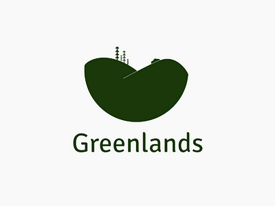 Greenlands landscaping logo flat illustration illustrator logo challenge logo design vector