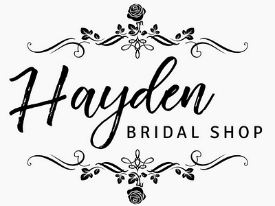 Hayden Bridal Shop logo flat illustration illustrator logo challenge logo design vector