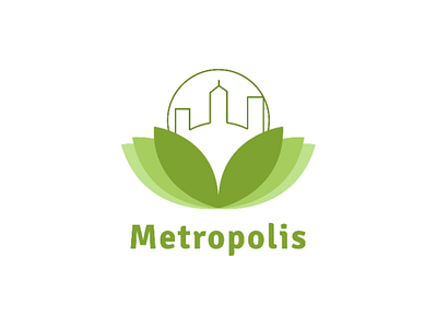 City logo - Metropolis daily logo flat illustration illustrator logo challenge logo design vector