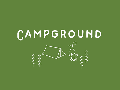 Campground logo adobe flat illustration illustrator logo challenge logo design vector