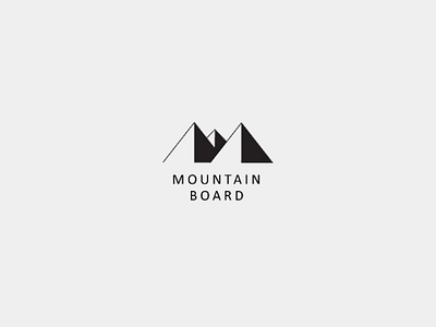 Ski resort logo - Mountain Board adobe daily logo flat illustration illustrator logo challenge logo design vector