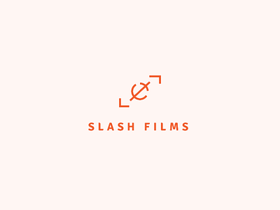 Slash Films logo adobe flat illustration illustrator logo challenge logo design vector