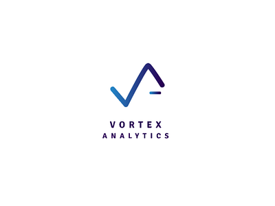 Vortex Analytics logo branding creative designinspiration flatdesign illustration illustrator logochallenge logodesign logos minimalism vector