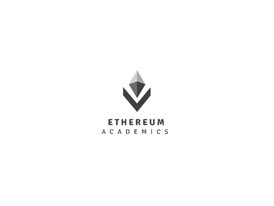 Ethereum Academics logo flat illustration illustrator logo challenge logo design logos minimalism vector