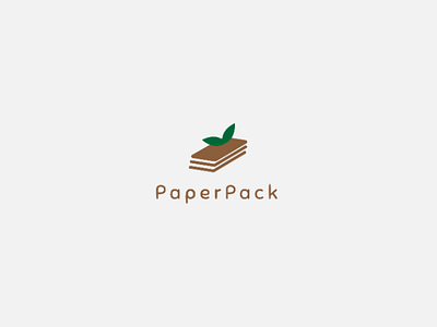 PaperPack logo adobe branding daily logo flat illustration illustrator logo challenge logo design minimal vector