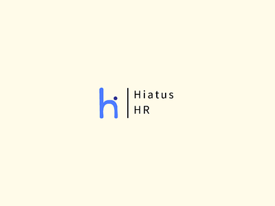 Hiatus HR logo adobe branding daily logo flat illustration illustrator logo challenge logo design minimal vector