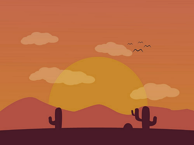 Desert Illustration adobe art creative design digital art drawing illustration illustrator vector