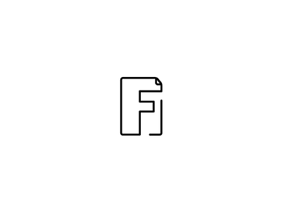 F for file logo adobe branding daily logo flat illustration illustrator letter logo logo challenge logo design minimal vector