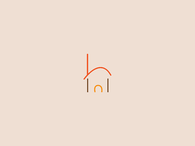 H for house logo adobe branding daily logo flat illustration illustrator letter logo logo challenge logo design minimal vector