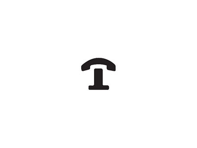 T for Telephone logo adobe branding daily logo flat illustration illustrator letter logo logo challenge logo design minimal vector