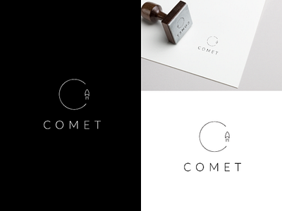 Rocket ship logo - Comet