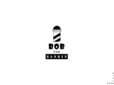 Barbershop logo - Bob the Barber barbershop logo branding daily logo daily logo challenge illustration illustrator logo challenge logo design minimal modern vector