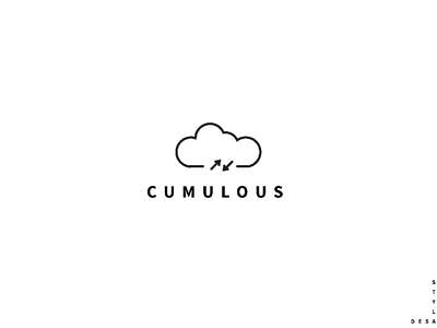 Cloud computing logo - Cumulous branding cloudcomputing logo daily logo daily logo challenge illustration illustrator logo challenge logo design minimal modern vector
