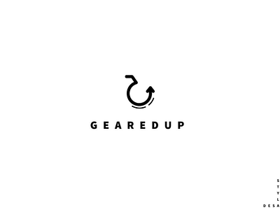 Bicycle logo - Geared Up bicycle logo branding daily logo daily logo challenge illustration illustrator logo challenge logo design minimal modern vector