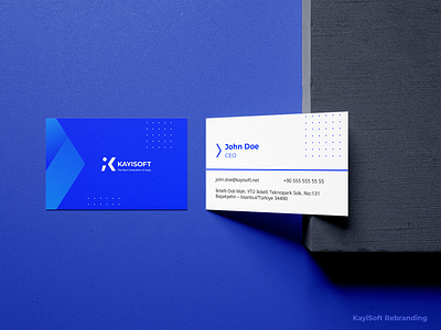 Kayisoft Business Card brand business card card stationary stationary design stationary logodesing tech business card