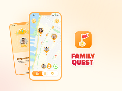 Family Quest app family gps product tracking ui uidesign ux uxdesign uxui