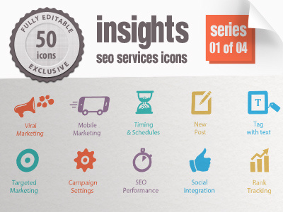 Insights Seo Icons Series 01