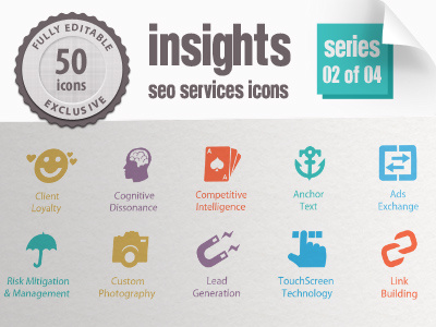 Insights Seo Icons Series 02 competitive intelligence customer experience insights icons return on investment seo icons seo logo web analytics web marketing