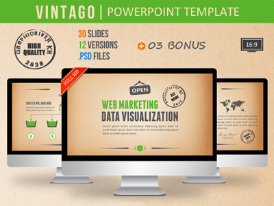 Vintago Powerpoint Template corporate creative decks infographics powerpoint powerpoint presentation pptx presentation template slides vintage vintago