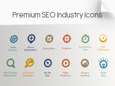 Premium Seo Industry Icons