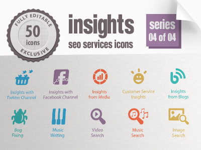 Insights Seo Icons Series 04 article matketing facebook ads facebook insights google ads mobile analytics positioning audit search engine seo icons seo services twitter ads twitter insights web marketing icons