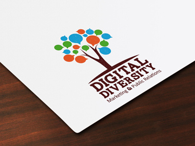 Digital Diversity Logo brand business logo marketing public relations social media web marketing