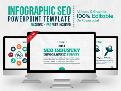 Infographic Seo Powerpoint Template infographic powerpoint online marketing powerpoint presentation template seo infographics seo powerpoint seo presentation seo services seo slides