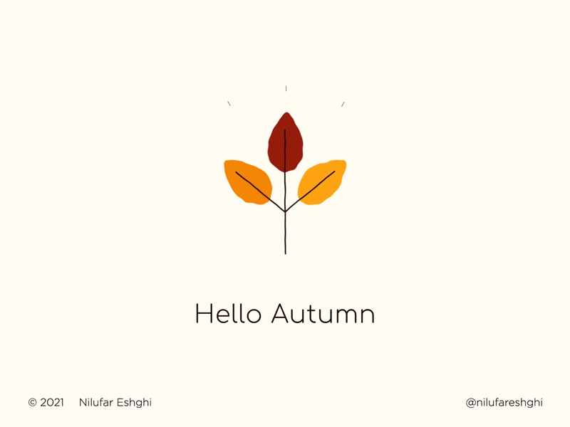 Autumn after effects autumn minimal motion design motion graphics
